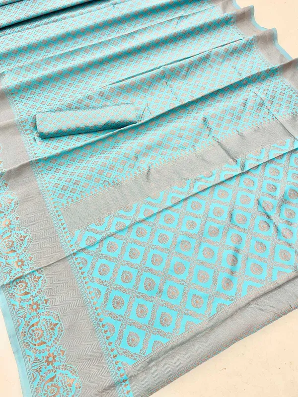 Blue_Woven_Banarasi_Jacquard_Saree_(Blue)